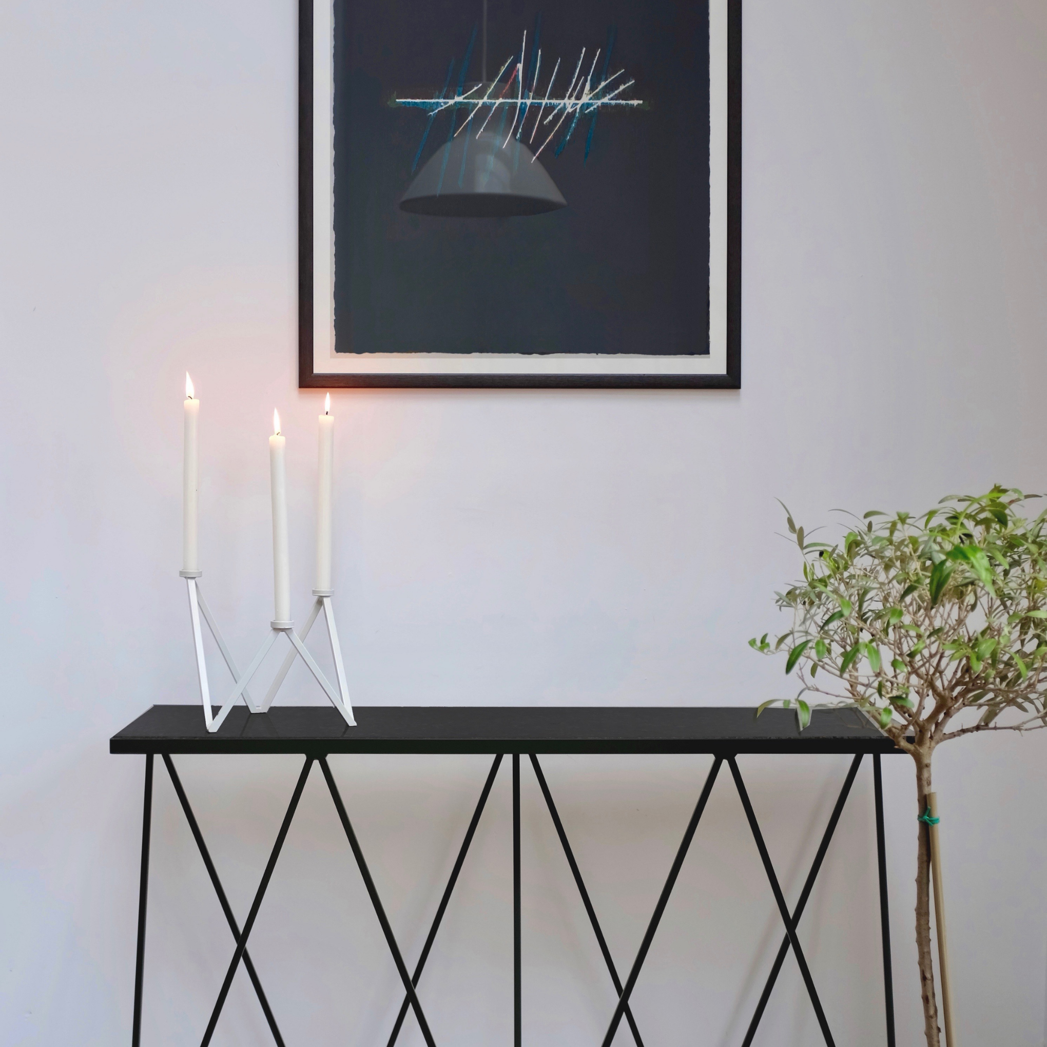 Giraffe Console Table - Linoleum Top